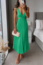 Rhiannon - High Waist V-Neck Long Maxi Dress