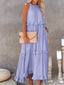 Emilia™ - Halter Ruffle Maxi Dress