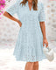 Vanda™| Chic Lace Ruffle Dress