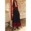 Wrenley - Boho Slash Neck Maxi Dress