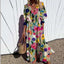 Cassidy - Boho Beauty Puff Sleeve Maxi Dress