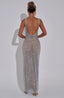Aubrielle - Stunning Square Neck Bodycon Maxi Dress